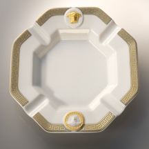 Gạt tàn sứ Versace Gorgona, H24x24cm