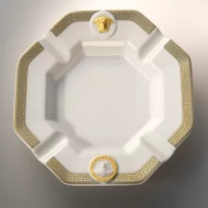 Gạt tàn sứ Versace Gorgona, H24x24cm