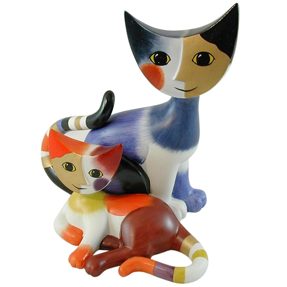 Mèo Lidio & Lidia, H7,5cm