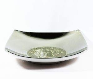 Đĩa Versace Medusa (mạ Platin), H22x22cm