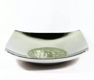 Đĩa Versace Medusa (mạ Platin), H22x22cm