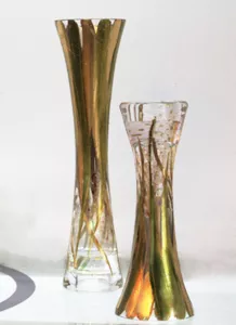 Chân nến vẽ tay nghệ thuật Gipar, H35cm