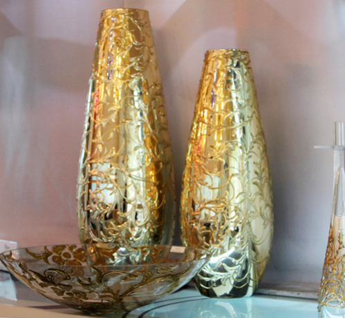 Lọ hoa vẽ tay nghệ thuật Gipar, H60cm