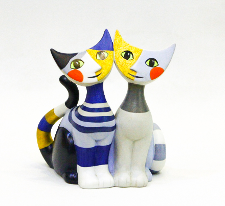 Mèo Iona & Cesario, H14cm