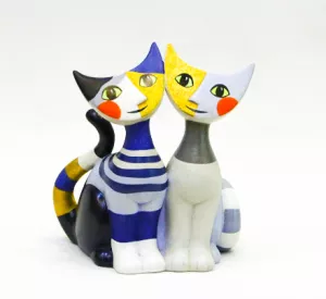 Mèo Iona & Cesario, H14cm