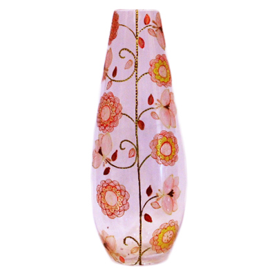 Lọ hoa vẽ tay nghệ thuật Gipar, H60cm