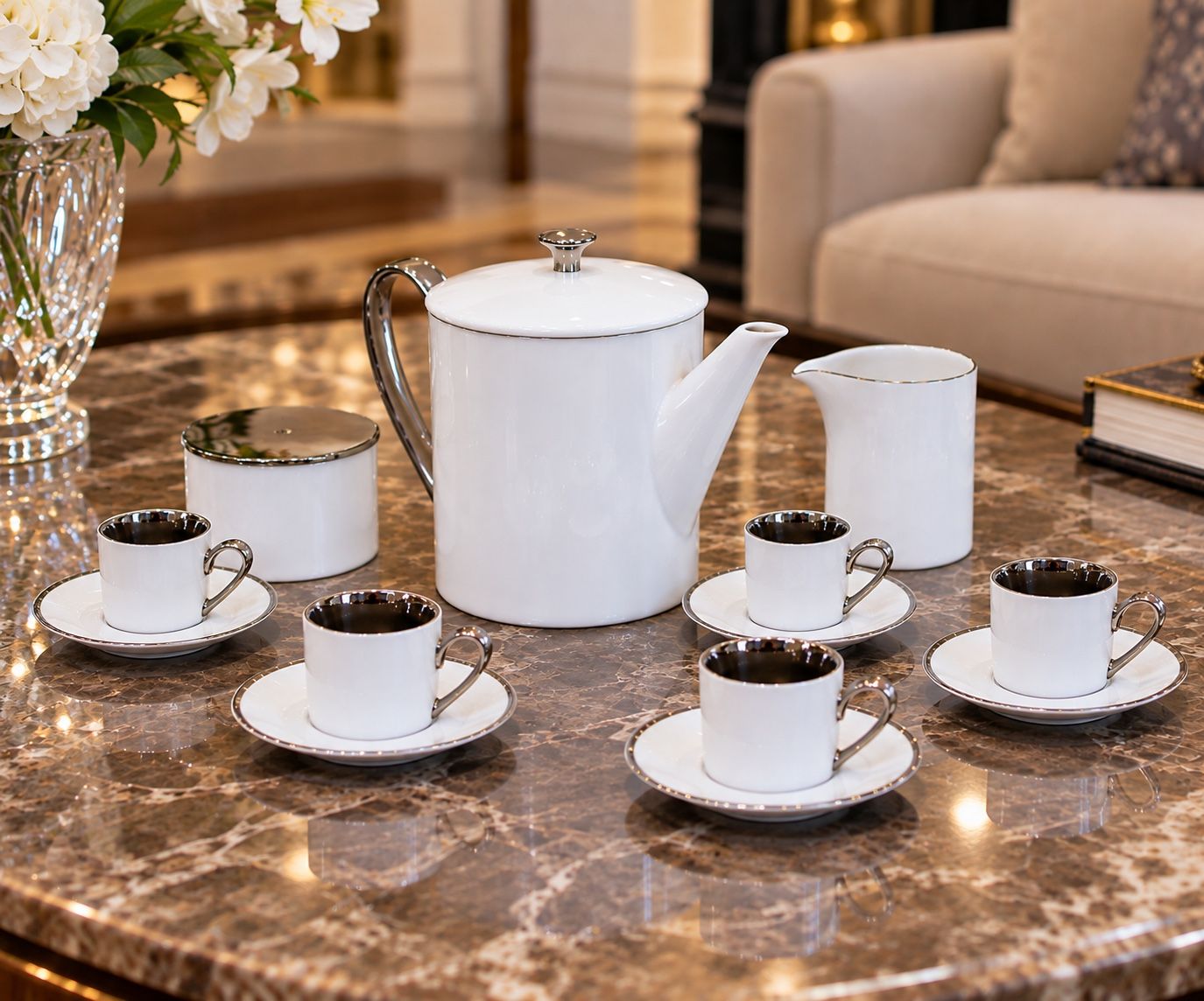 Bộ cà phê Espresso Silver Dust