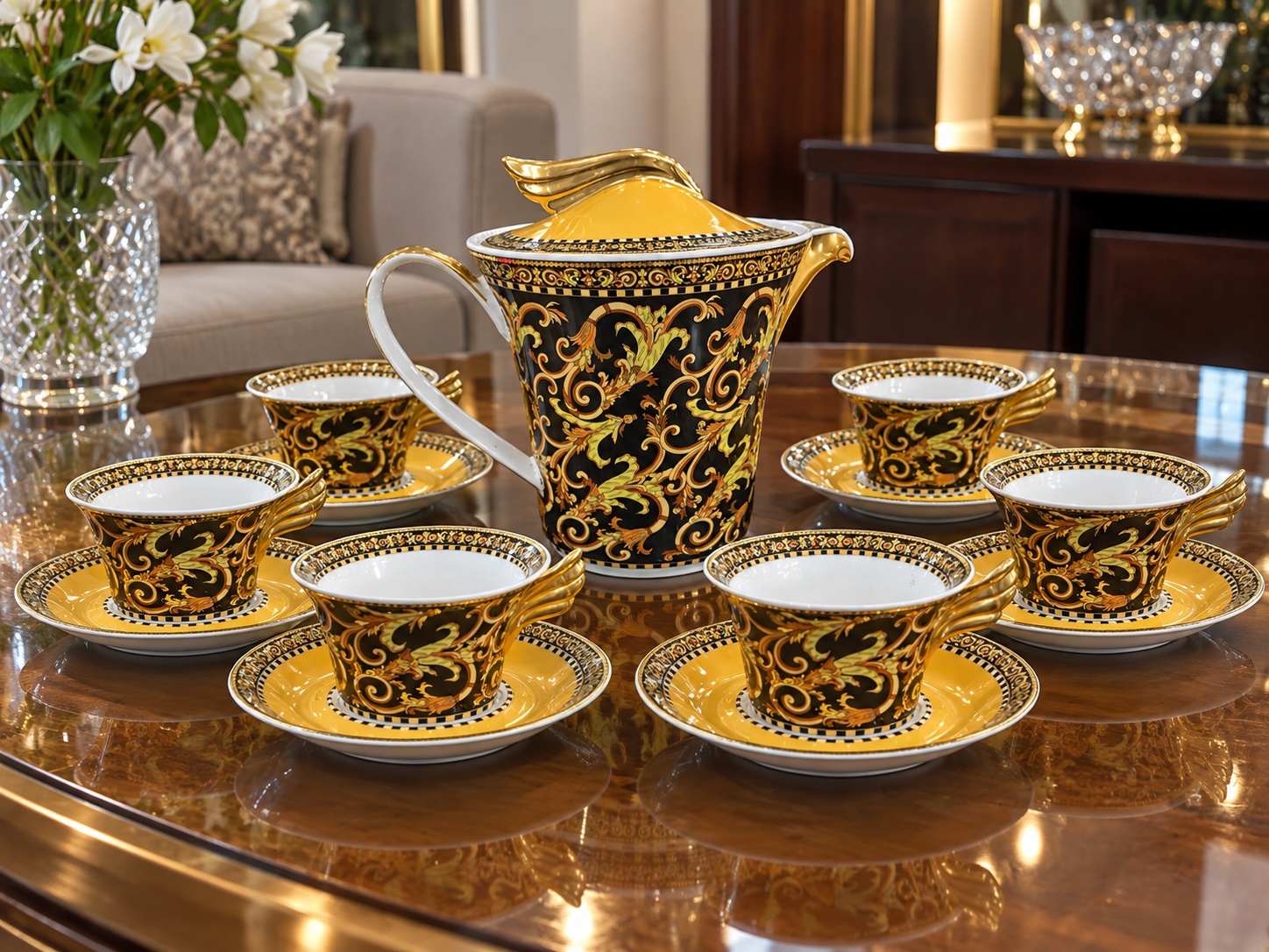 Bộ trà Versace Barrocco