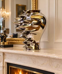Lọ hoa Fast (mạ Platin), H27cm