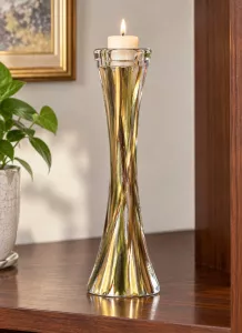 Chân nến vẽ tay nghệ thuật Gipar, H35cm