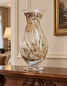 Lọ hoa vẽ tay nghệ thuật Gipar, H40cm