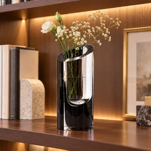 Lọ hoa pha lê Blockglas, H17cm