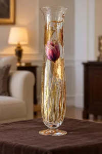 Lọ hoa vẽ tay nghệ thuật Gipar, H80cm