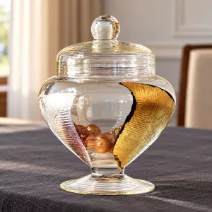 Lọ hoa vẽ tay nghệ thuật Gipar, D20xH17cm