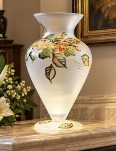 Lọ hoa vẽ tay nghệ thuật Gipar, H40cm
