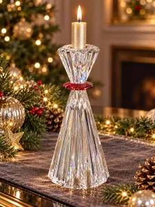 Chân nến Sparkle Red, 18cm
