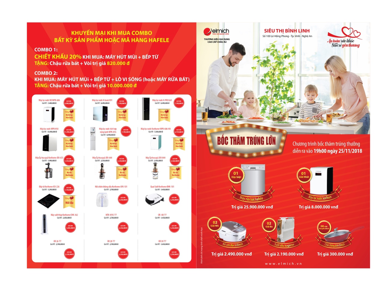 Chương trình khuyến mãi/ Siêu thị Bếp Bình Linh