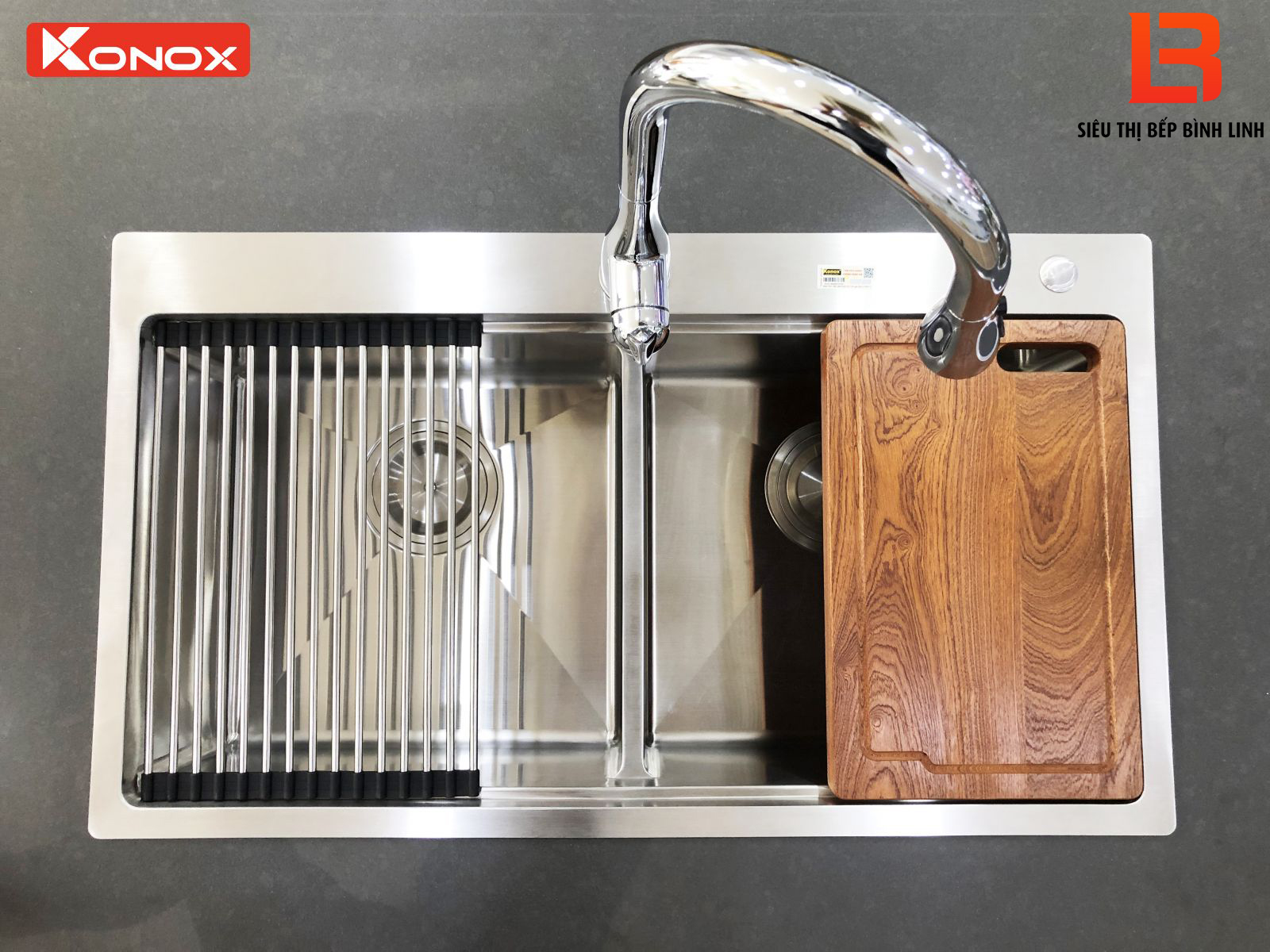 Chậu vòi rửa bát Konox tại Vinh, Nghệ An