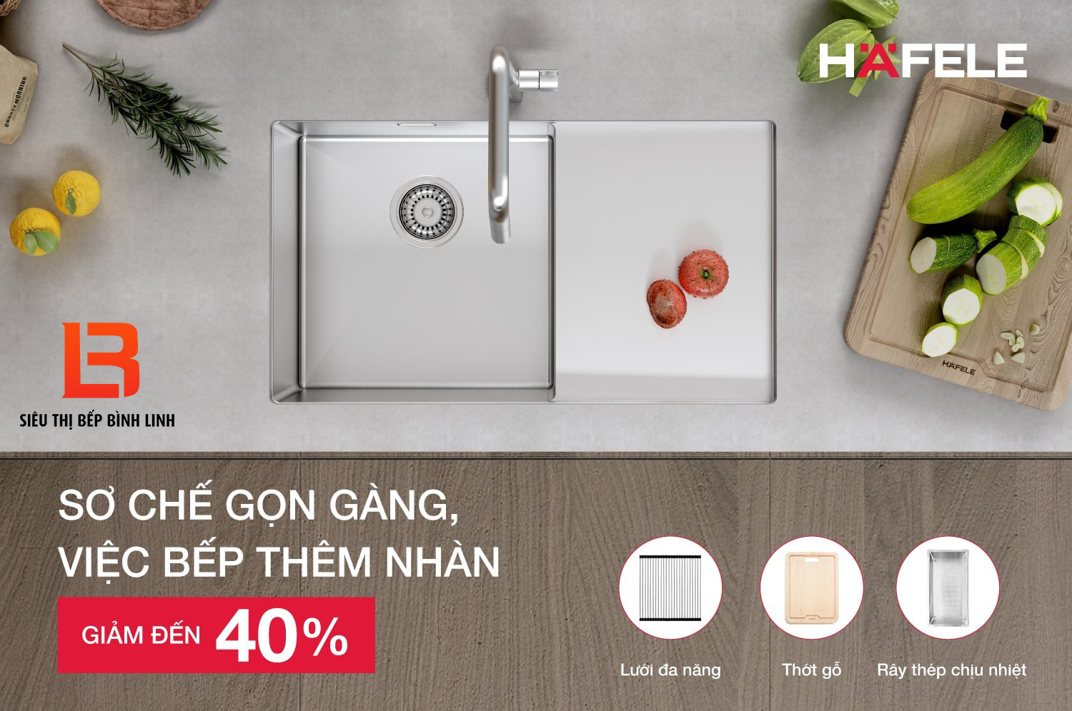 phụ kiện tủ bếp tại vinh, nghệ an