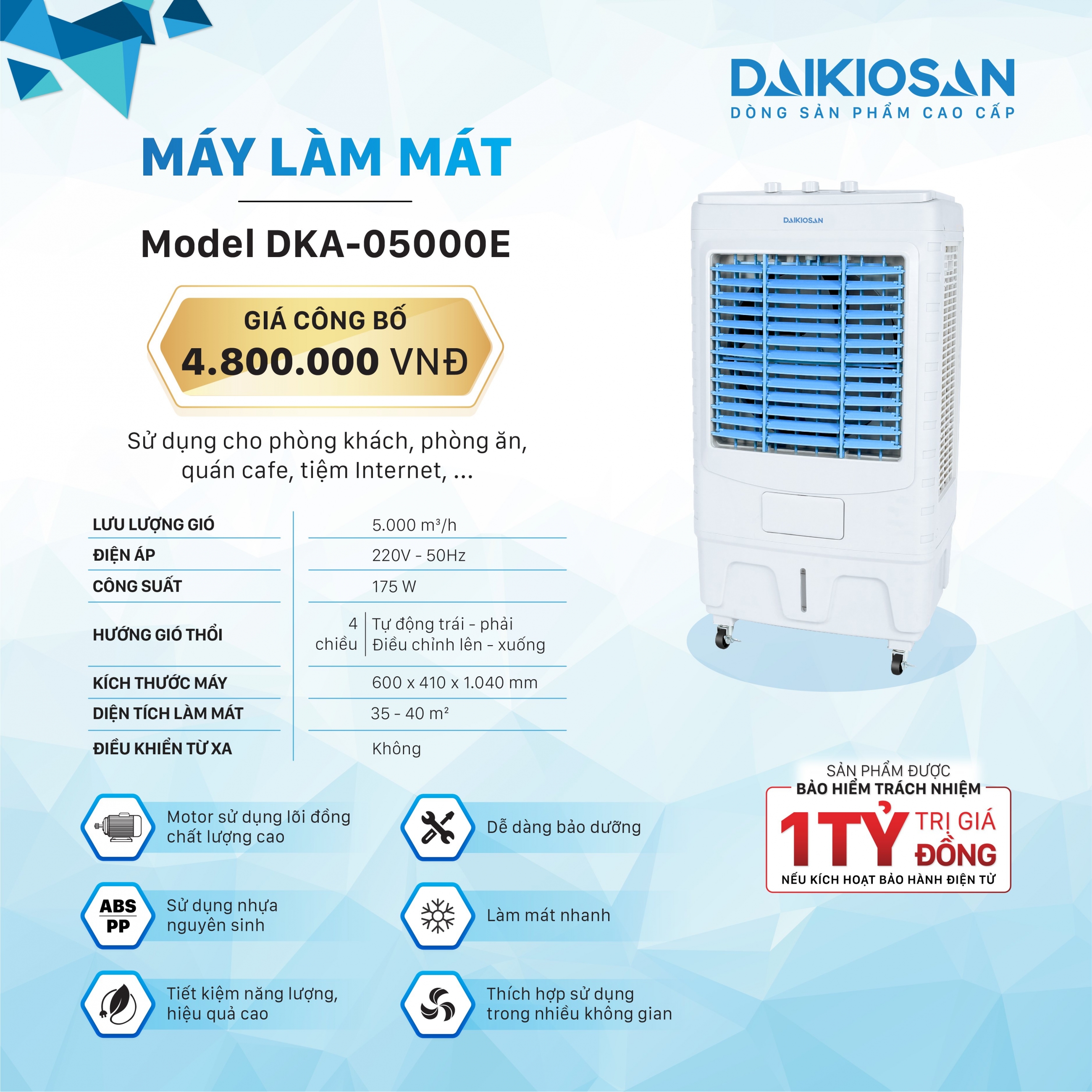 Quạt Daikiosan DKA-05000E