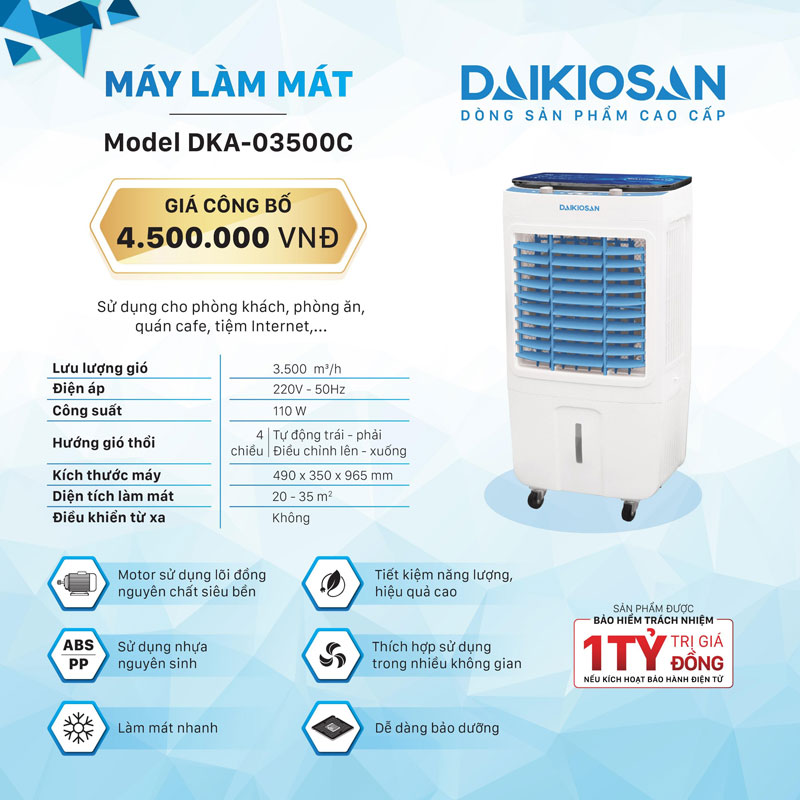 Quạt Daikio 3500C