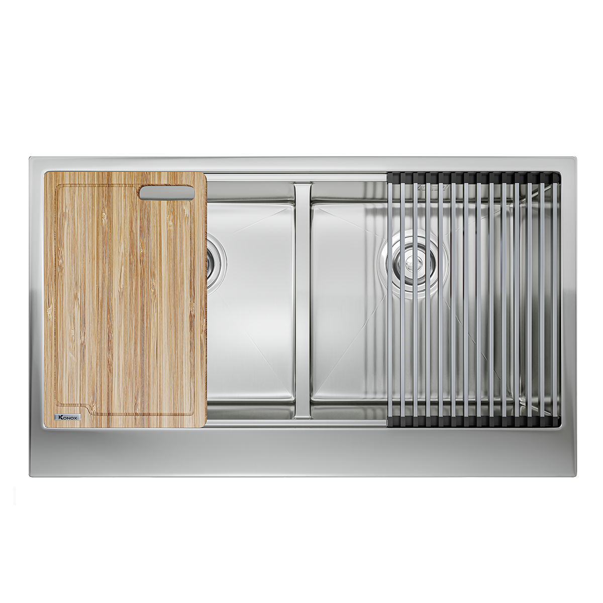 Chậu rửa bát 2 hố KONOX KN8751DA Retta