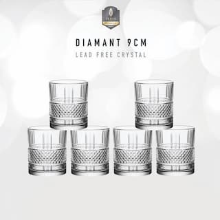 Set 6 cốc pha lê Irris Kristall Diamant 9cm - KB378