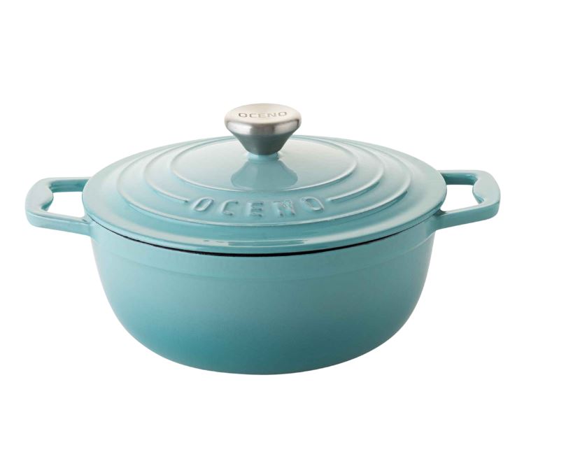 Nồi gang Oceno màu xanh mint Green 22cm 3QT