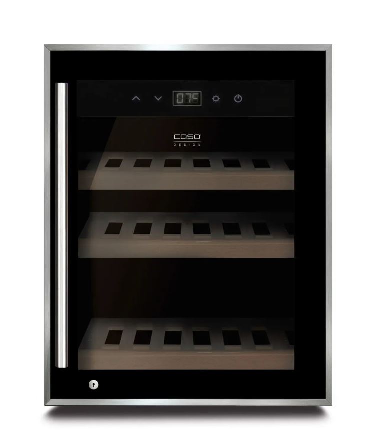 Tủ bảo quản rượu vang Caso Wine Safe 12 black