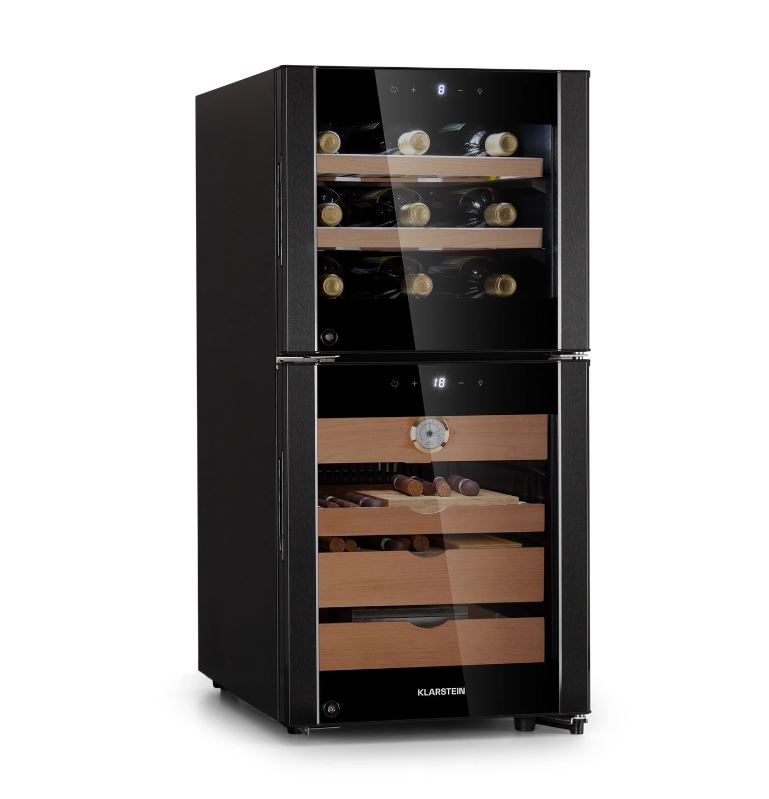 TỦ TÍCH HỢP RƯỢU VANG VÀ CIGAR KLARSTEIN EL DORADO 89L