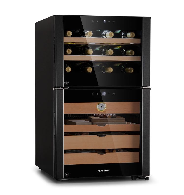 TỦ TÍCH HỢP RƯỢU VANG VÀ CIGAR KLARSTEIN EL DORADO 108L