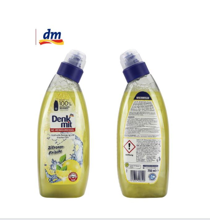 Nước tẩy rửa nhà tắm Denkmit hương chanh 750ml
