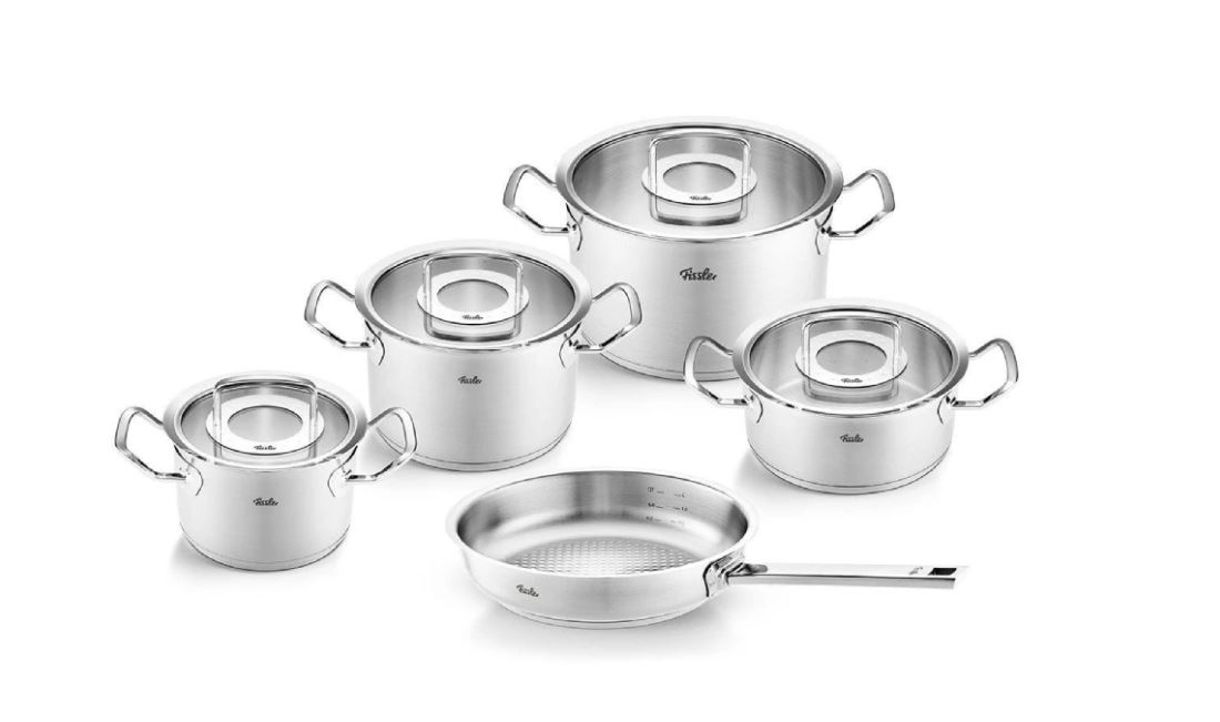 Bộ nồi Fissler 5c vung kính Original- Profi