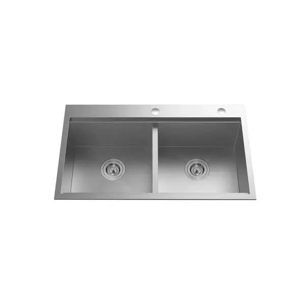 CHẬU RỬA BÁT 2 HỐ NOBINOX LIKEN NL785