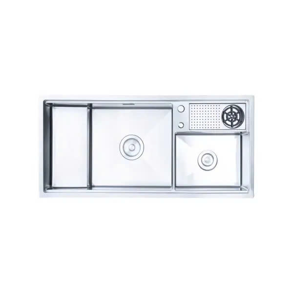 CHẬU RỬA BÁT 2 HỐ NOBINOX RAZIA NJ577