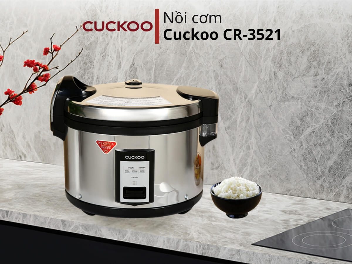 Nồi cơm điện công nghiệp 6.3L Cuckoo CR-3521/RWVNCV