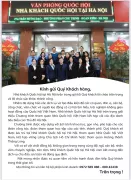 Thư ngỏ giới thiệu Chương trình tham quan Nhà Quốc hội Việt Nam