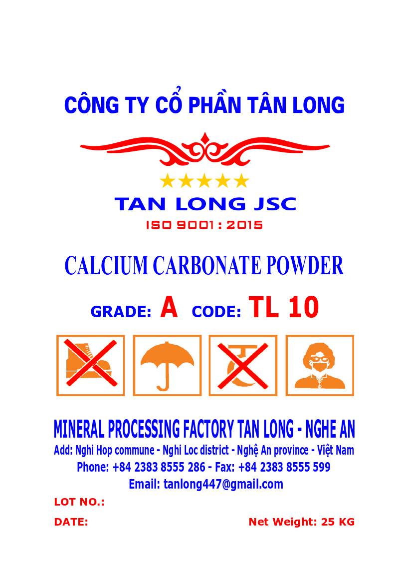 Bột 10 microns, không tráng phủ