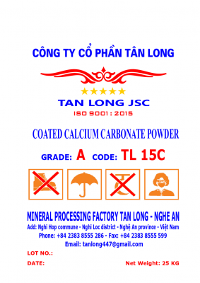 Bột 15 microns, tráng phủ