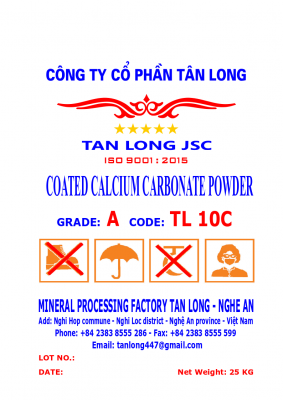 Bột 10 microns, tráng phủ