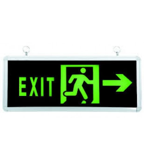 Đèn EXIT chỉ hướng 2 mặt