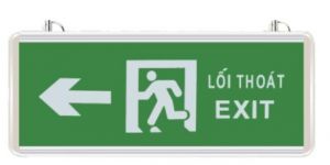 ĐÈN EXIT THOÁT NẠN CHỈ TRÁI