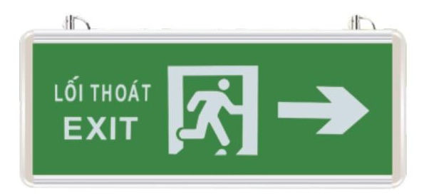 ĐÈN EXIT THOÁT NẠN CHỈ PHẢI