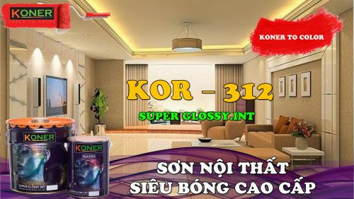 Sản phẩm SƠN NỘI THẤT SIÊU BÓNG CAO CẤP KOR - 312