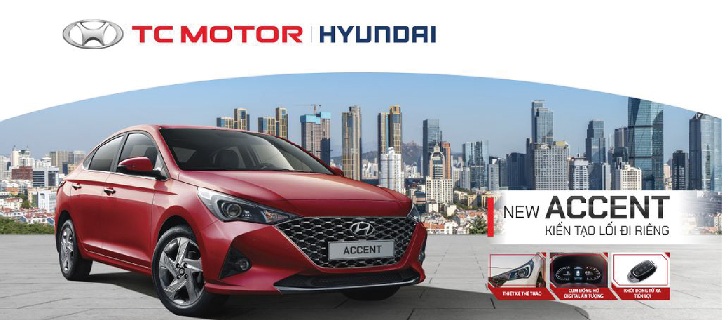 TC MOTOR chính thức giới thiệu HYUNDAI ACCENT 2021 phiên bản nâng cấp tại thị trường Việt Nam