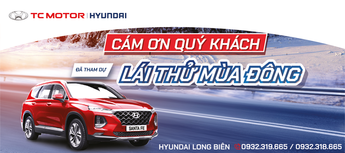 Thư cảm ơn Quý khách hàng tham gia chương trình "LÁI THỬ MÙA ĐÔNG", ngày 05/12/2020