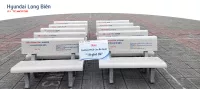 Hyundai Long Biên tặng Trường THCS Cao Bá Quát 10 chiếc ghế đá