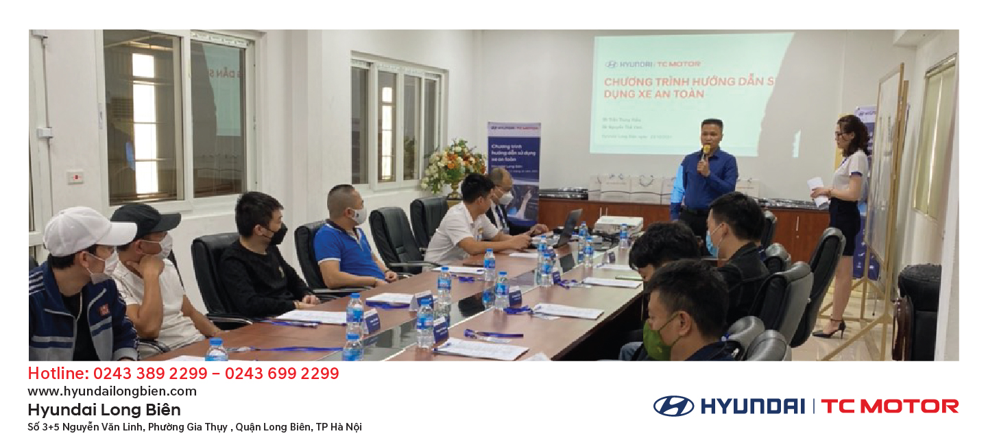 Chương trình “Hướng dẫn sử dụng xe an toàn” diễn ra tại Showroom Hyundai Long Biên ngày 23/10/2021