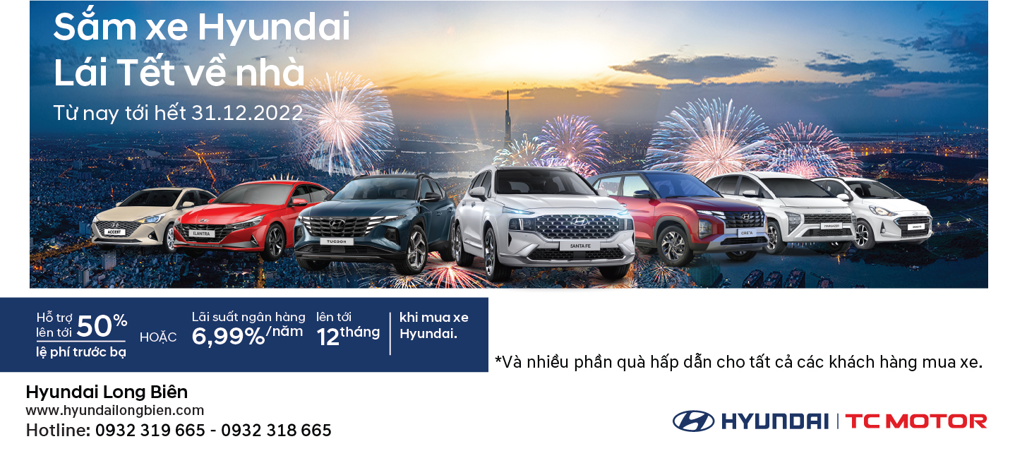 Sắm xe Hyundai - Lái Tết về nhà - GIÁ LÊN ĐẾN 20 TRIỆU ĐỒNG