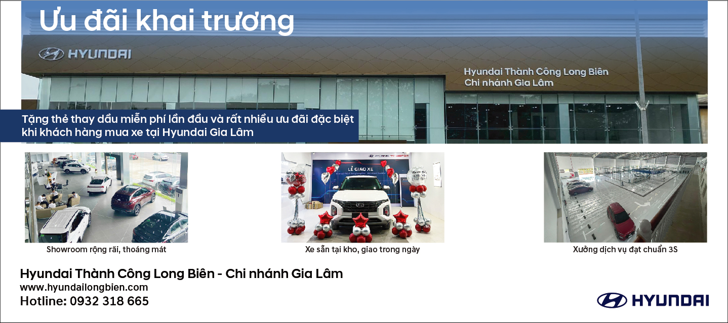 KHAI TRƯƠNG SHOWROOM MỚI TẠI GIA LÂM – CÙNG NHIỀU ƯU ĐÃI LỚN
